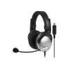 Koss SB45 Headset USB com fios de arco de cabeça para escritório/call center Preto, Prateado