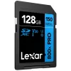 Cartão de memória SDXC Lexar 128GB UHS-I 800xPRO Class 10 U3 V30 — 150 MB/s leitura, 45 MB/s escrita, preto