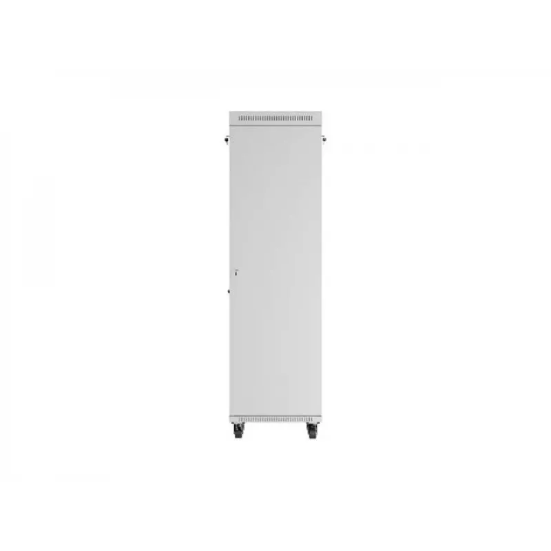 Armário rack de chão LANBERG 19 polegadas 42U 600×600 mm cinzento com porta de vidro e LCD (embalagem plana)
