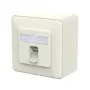 METZ CONNECT tomada de ligação E-DAT C6A LSA++ 1 porta AP branco puro