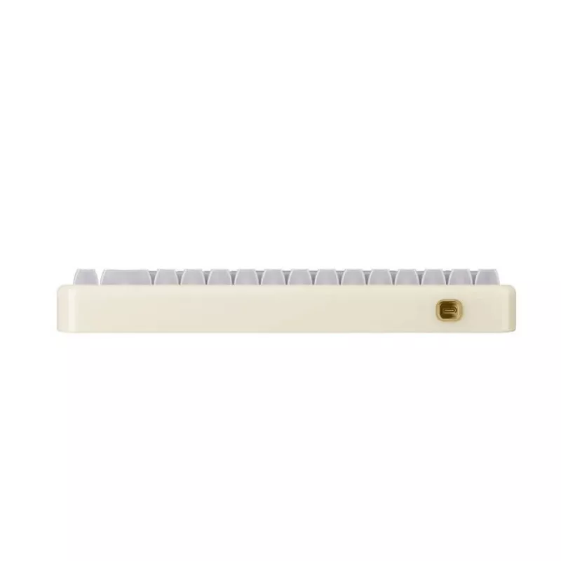 Teclado mecânico gaming AKKO YU01 White Jade 65 % RGB com interruptores Piano Pro
