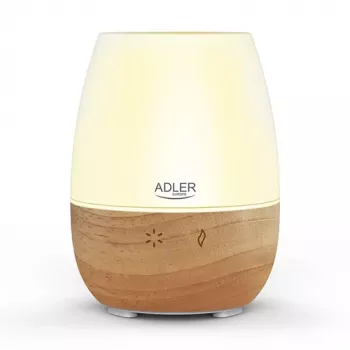 Difusor de aromas Adler AD 7967 — ultrassónico, para espaços até 25 m², castanho/branco
