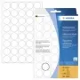 HERMA - etiquetas de aderência permanente - branco - 19 mm redondas 1280 etiquetas (32 folhas x 40) (2250)