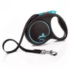 Treia retrátil flexi Black Design M — 5 m de comprimento, modelo de fita, carga máx. 25 kg, punho ergonómico