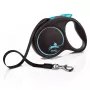 Treia retrátil flexi Black Design M — 5 m de comprimento, modelo de fita, carga máx. 25 kg, punho ergonómico