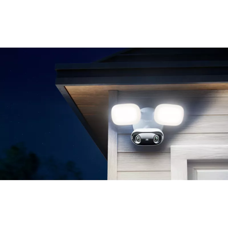 Câmara com projetor exterior Reolink Série Floodlight F751W – 8 MP, lente F2.8mm/F1.6, IP66, Micro SD até 512 GB