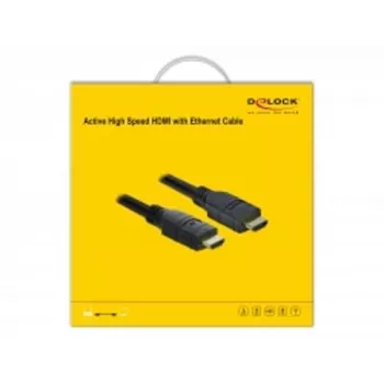 Cabo HDMI DeLOCK 85286 20 m Type-A macho para macho preto