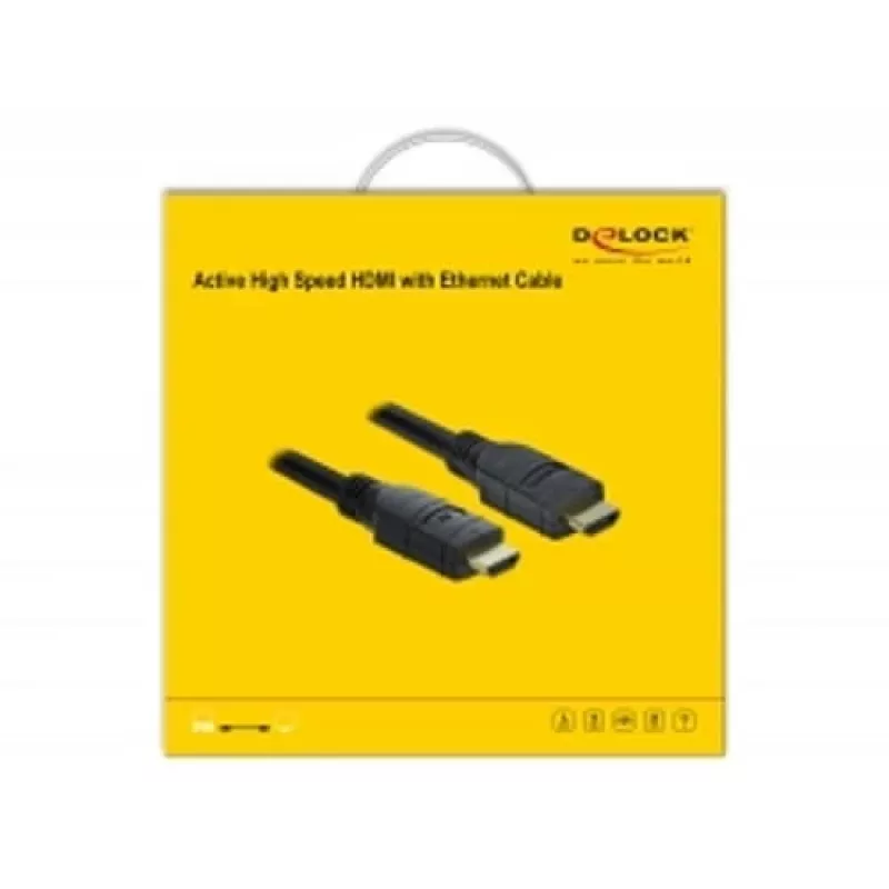 Cabo HDMI DeLOCK 85286 20 m Type-A macho para macho preto