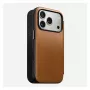 Capa tipo carteira Nomad Modern Leather Folio para iPhone 17 Pro, pele + alumínio, 6,3 polegadas (16 cm), tan, 3 compartimentos para cartões