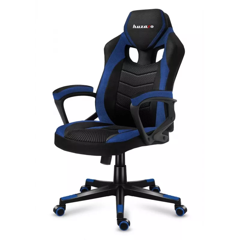Cadeira gaming Huzaro FORCE 2.5 azul MESH assento em rede preta, azul