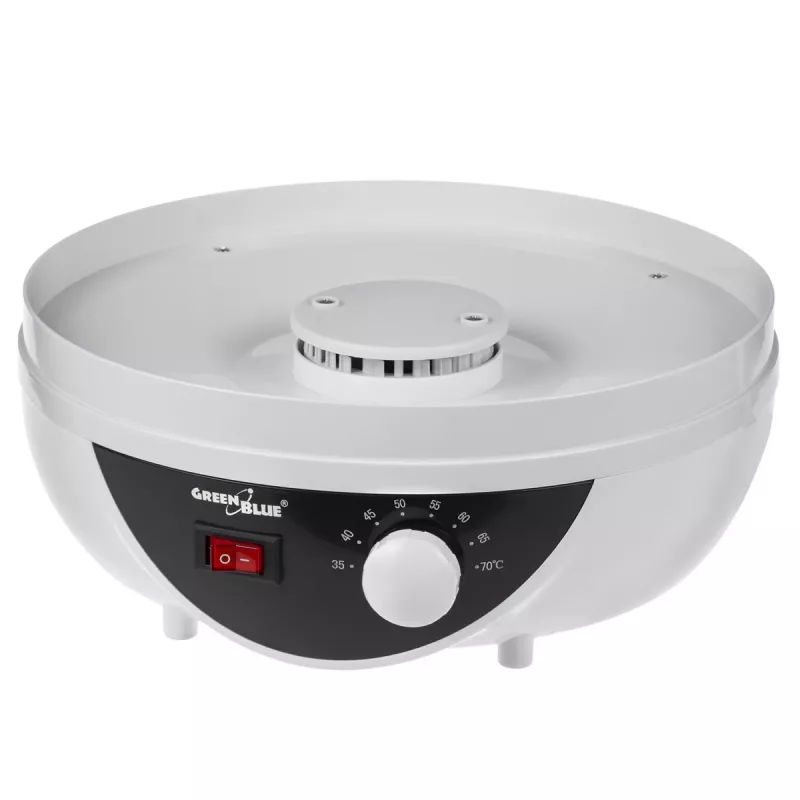 Desidratador de cogumelos, legumes e fruta GreenBlue, potência 250W, muito silencioso, 5 crivos, GB195