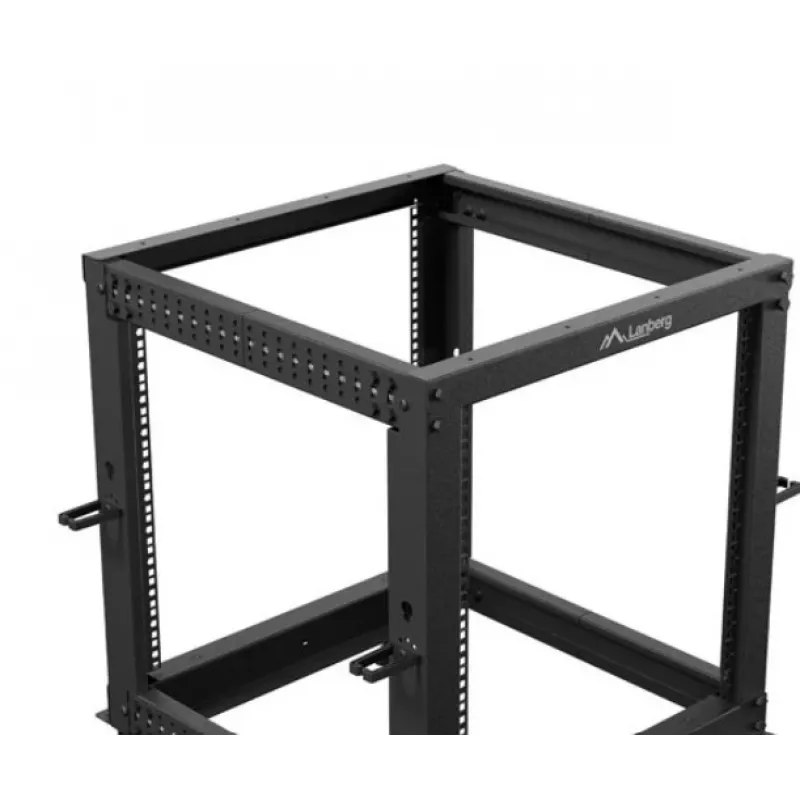 Caixa rack LANBERG Open Rack OR01-6112-B 12U 600x600 ajustável preto