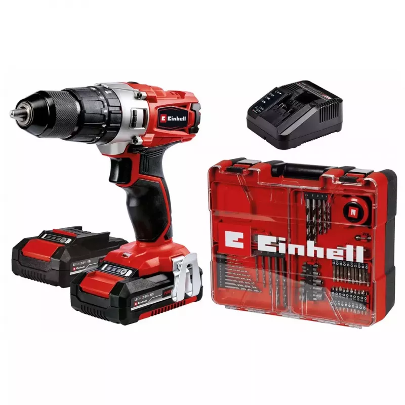 Einhell TE-CD 18/2 18750 RPM sem chave 1,45 kg preto, vermelho