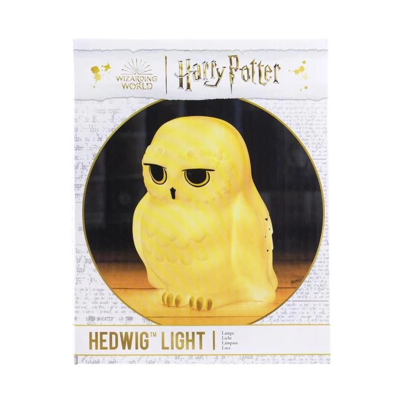 Candeeiro de mesa Paladone Hedwig Light V3 – luz de cabeceira LED em forma de coruja Hedwig