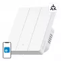 Interruptor de parede inteligente WiFi Sonoff M5-3C-80W 3 canais para moldura