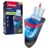 Vileda H2PrO 175775 conjunto de esfregona plana com sistema de dois depósitos, microfibra, preto/vermelho
