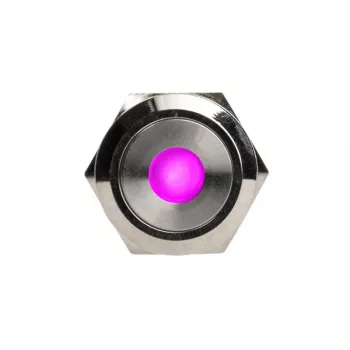 Botão de pressão antivandálico DimasTech 19 mm Silverline Dot RGB PD210