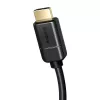 Cabo Baseus 2x HDMI 2.0 4K 60Hz, 3D, HDR, 18 Gbit/s, 5 m (preto)
