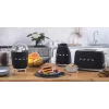 Torradeira Smeg 50's Style TSF01BLMEU 2 fatias preto aço inoxidável