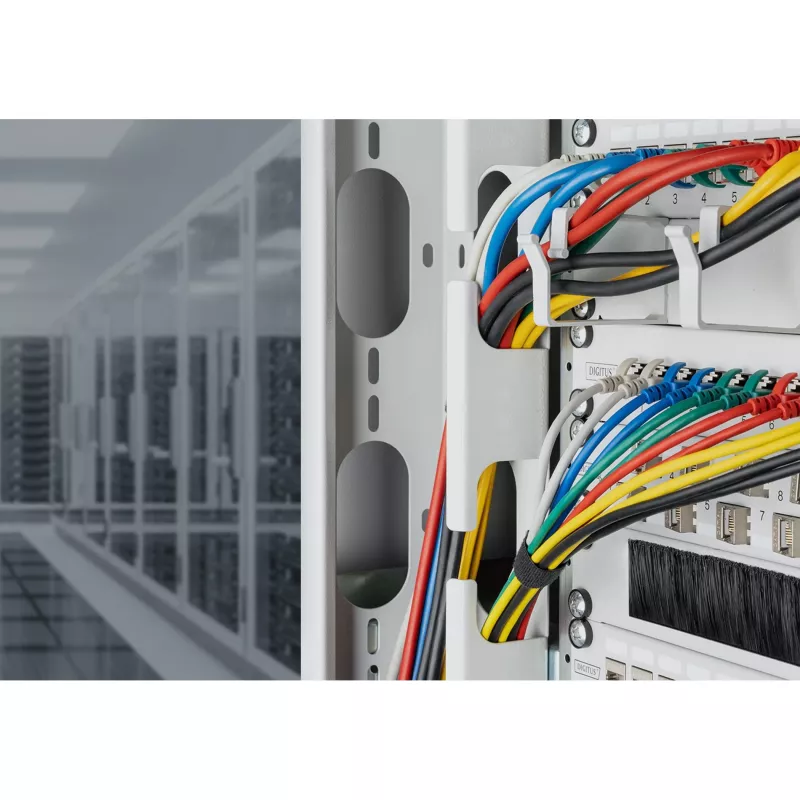 Cabo patch fino Digitus CAT 6A F-FTP 10 m cinzento