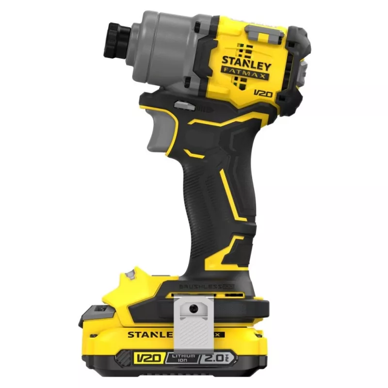 Stanley SFMCF830D2K-QW aparafusadora de impacto sem escovas, 2×2,0 Ah, 3200 rpm, preto/amarelo