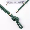 Capa com colar para telefone Lookabe para iPhone 7/8 Plus — dourado com fita verde