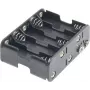Goobay Suporte de pilhas para 10x AA (Mignon), preto, 11469