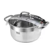 Resto utensílios de cozinha Libra 4,6 L redondo aço inoxidável