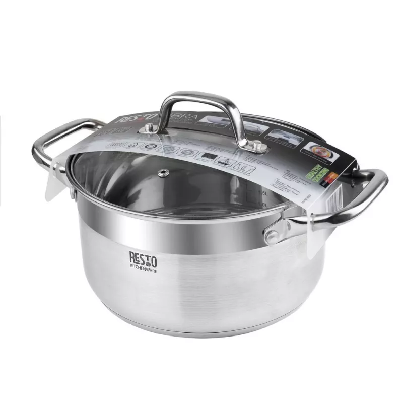 Resto utensílios de cozinha Libra 4,6 L redondo aço inoxidável