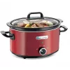 Panela de cozedura lenta Crock-Pot SCV400RD 3,5 L panela de cerâmica removível, tampa de vidro, 2 níveis de aquecimento