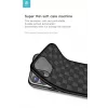 Capa macia Devia Woven2 para iPhone 11 Pro Max – superfície têxtil padronizada vermelha
