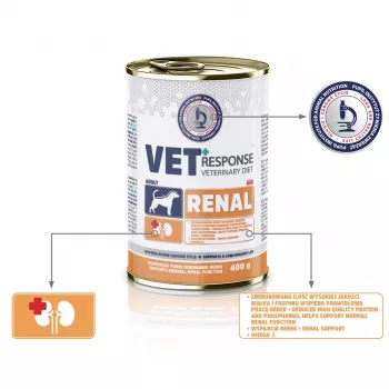 VET RESPONSE Renal - Alimento húmido para cães - 400 g