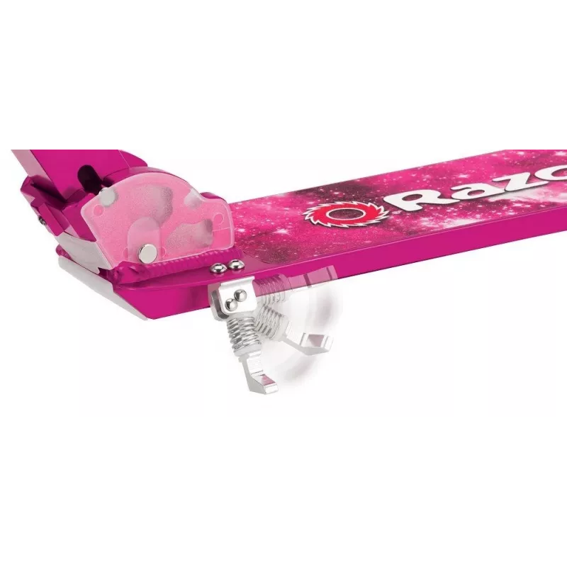 Trotinete Razor A5 Lux – alumínio dobrável, rodas de poliuretano de 20 cm, guiador ajustável, carga máx. 100 kg, rosa