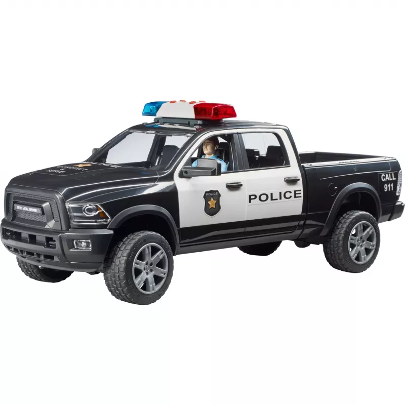 Veículo de brincar Polícia Pickup BRUDER RAM 2500 Police 02505 – modelo à escala, veículo de brincar