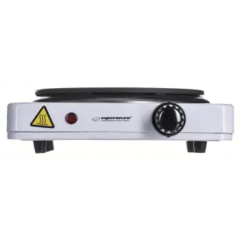 Placa vitrocerâmica de uma zona ESPERANZA EKH002W, Ø18,5 cm, controlo tátil, 260×250×70 mm, branco
