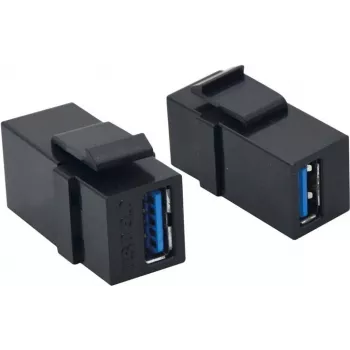 Módulo Keystone VALUE USB 3.0, preto (25.99.8207)