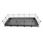 Parcão modular C&C 5x2 prateado 180x75x37 cm para porquinhos-da-índia, coelhos e ouriços, c&c