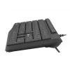 Teclado com fio de tamanho completo NATEC NAUTILUS NKL-1950 — USB, QWERTY US International, 105 teclas, preto