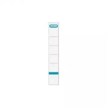 Etiqueta de encaixe para lombada de dossiê ELBA, estreita/larga, branca em cartão, escrevível em ambos os lados, impressão logótipo ELBA - 1 unid. (400039637)
