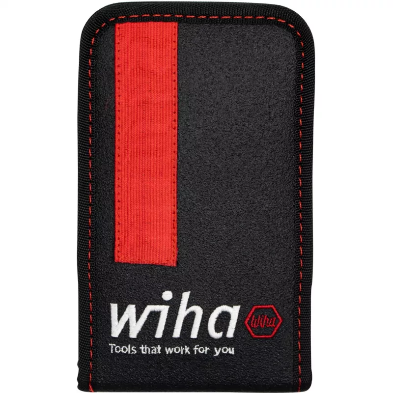 Wiha 44684 conjunto de chaves de caixa e pontas de 1/4 de polegada, 40 peças, em bolsa de cinto