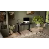 Secretária cama meble MOON secretária reta com regulação elétrica de altura 1210×670 mm preta
