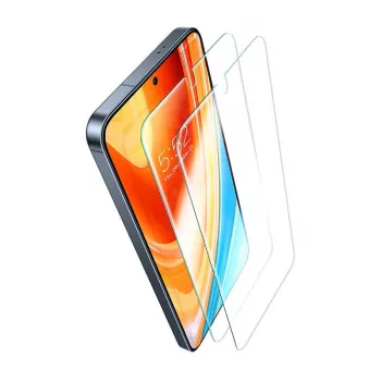Película de vidro temperado Torras para Samsung S24+ — dureza 9H, resistente a riscos