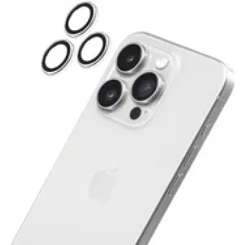 Proteção de anel para câmara LAUT PRIME GLASS para iPhone 16 Pro / iPhone 16 Pro Max, transparente, vidro temperado