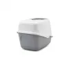 SAVIC Nestor Branco-Cinzento - caixa de areia para gatos com tampa - 56x39x38,5 cm - 1 unid.