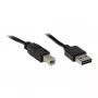 Cabo de ligação USB 2.0 EASY macho A para macho B, preto, 3m, Good Connections® (2510-EU03)