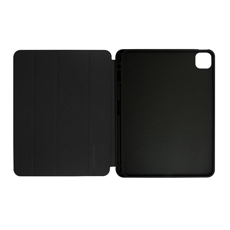 Capa tipo folio Crong FLEXFOLIO para Apple iPad 11 Pro Air 10,9 polegadas preto