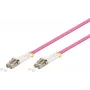Cabo de fibra ótica GOOBAY LC–LC OM4 5 m, 50 µm, duplex integral, rosa