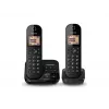 Panasonic KX-TGC422G - Telefone sem fios - Atendedor de chamadas com identificação de chamadas - DECT - Preto + telefone adicional (KX-TGC422GB)