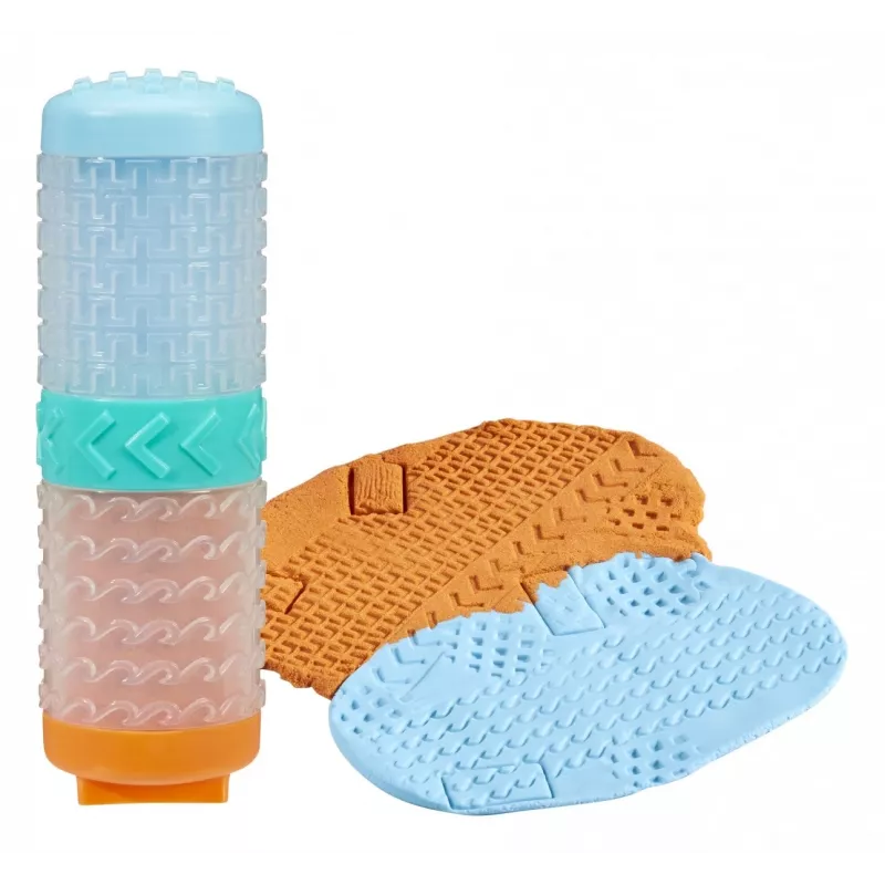 Massa de modelar Wonder Factory Never Dry Dough, azul-claro, laranja