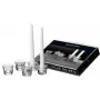 Castiçal Ritzenhoff & Breker LUMI vidro cónico para velas de haste, conjunto de 15